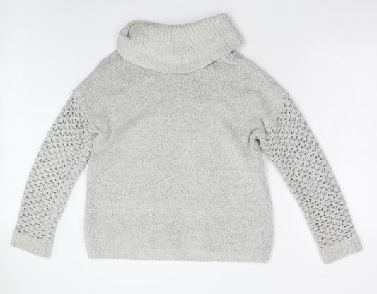 Peacocks Womens Grey Pullover Jumper Size M