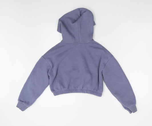 New Look Girls Blue Pullover Hoodie Size 10-11 Years