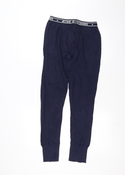 St Micheal Mens Blue Trousers Size M L25 in
