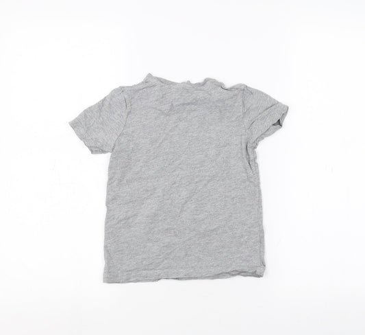 TU Girls Grey Basic T-Shirt Size 3-4 Years