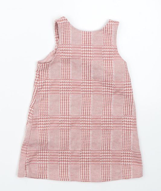 Primark Girls Pink Houndstooth A-Line Size 9-12 Months