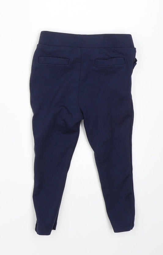 St Bernar Girls Blue Leggings Size 9-12 Months