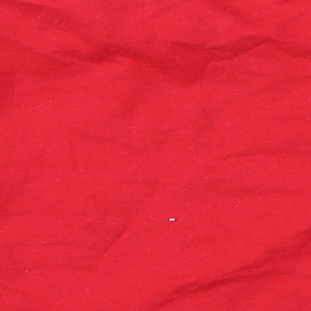 Brand and care label for H&M Baby Red Basic T-Shirt, size 0-3, Months