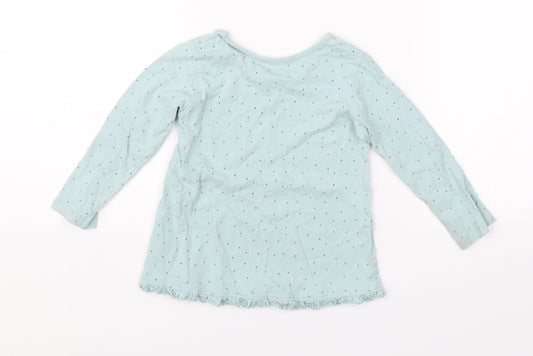 George Girls Green Polka Dot Pyjama Top Size 12-18 Months