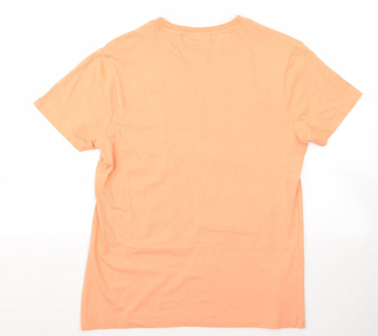 pamtone Womens Beige Rayon Basic T-Shirt Size S