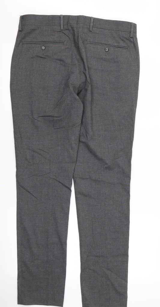 ASOS Womens Grey Trousers Size 32 L32 in