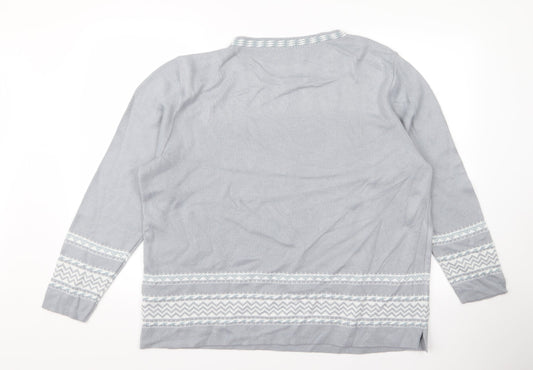 Preworn Womens Grey Pullover Jumper Size 20