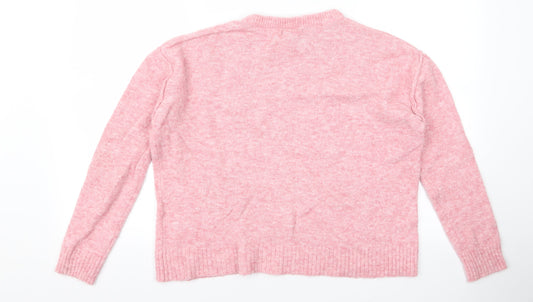 priamark Womens Pink Pullover Jumper Size 2XS