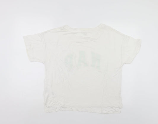 GA Womens White Polo Size L