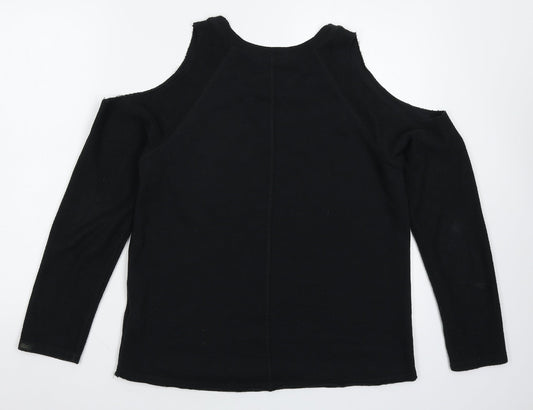 Hollister Womens Black Pullover Sweatshirt Size M