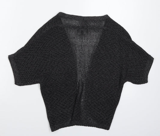 Per Una Womens Grey Knit Cardigan Jumper Size 10