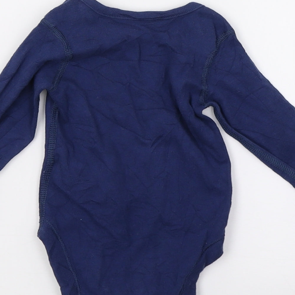 M&S Baby Blue Babygrow One-Piece Size 0-3 Months