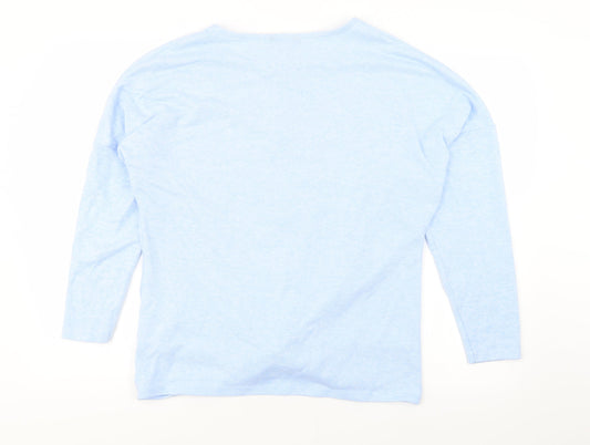 Dorothy Perkins Womens Blue Jersey Pullover Jumper Size M