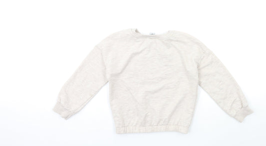 TU Girls Grey Pullover Sweatshirt Size 8 Years