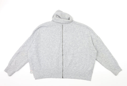 Topshop Womens Grey Knit Pullover Jumper Size 14