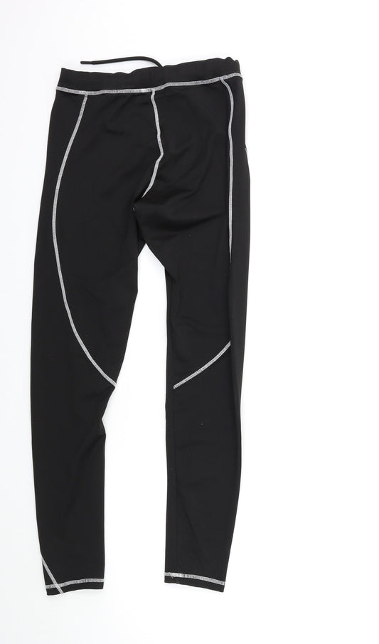 HIIT Womens Black Carrot Leggings Size S L27 in