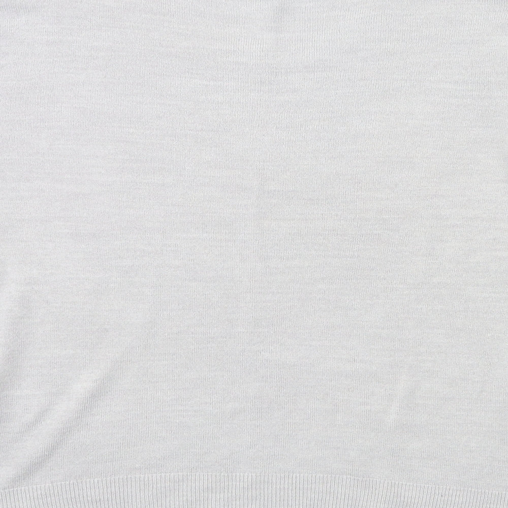 Marks and Spencer Womens Grey Knit Pullover Jumper Size 16