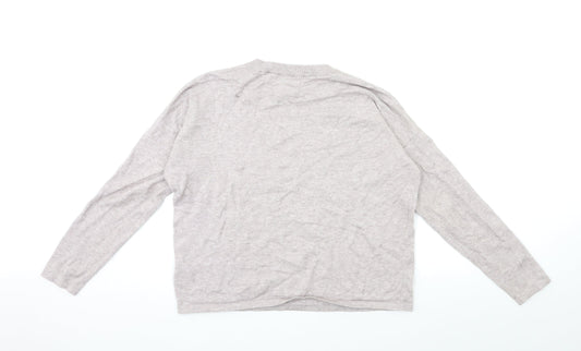 Brave Soul Womens Grey Knit Pullover Jumper Size M