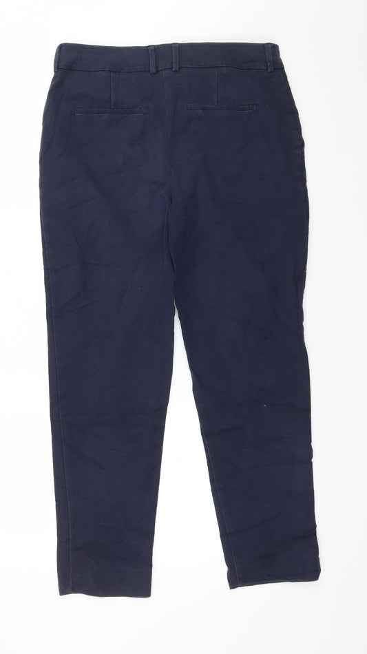 Warehouse Womens Blue Trousers Size 10 L25 in