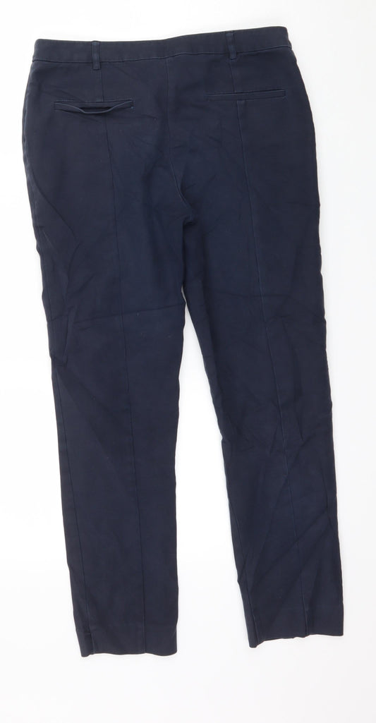 Oasis Womens Blue Trousers Size 10 L26 in