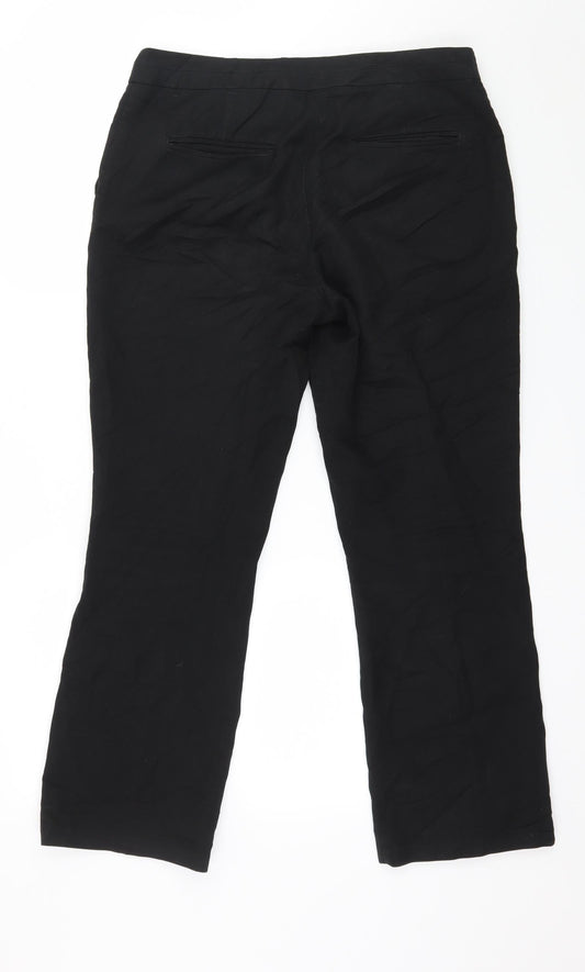 NEXT Womens Black Trousers Size 10 L26 in