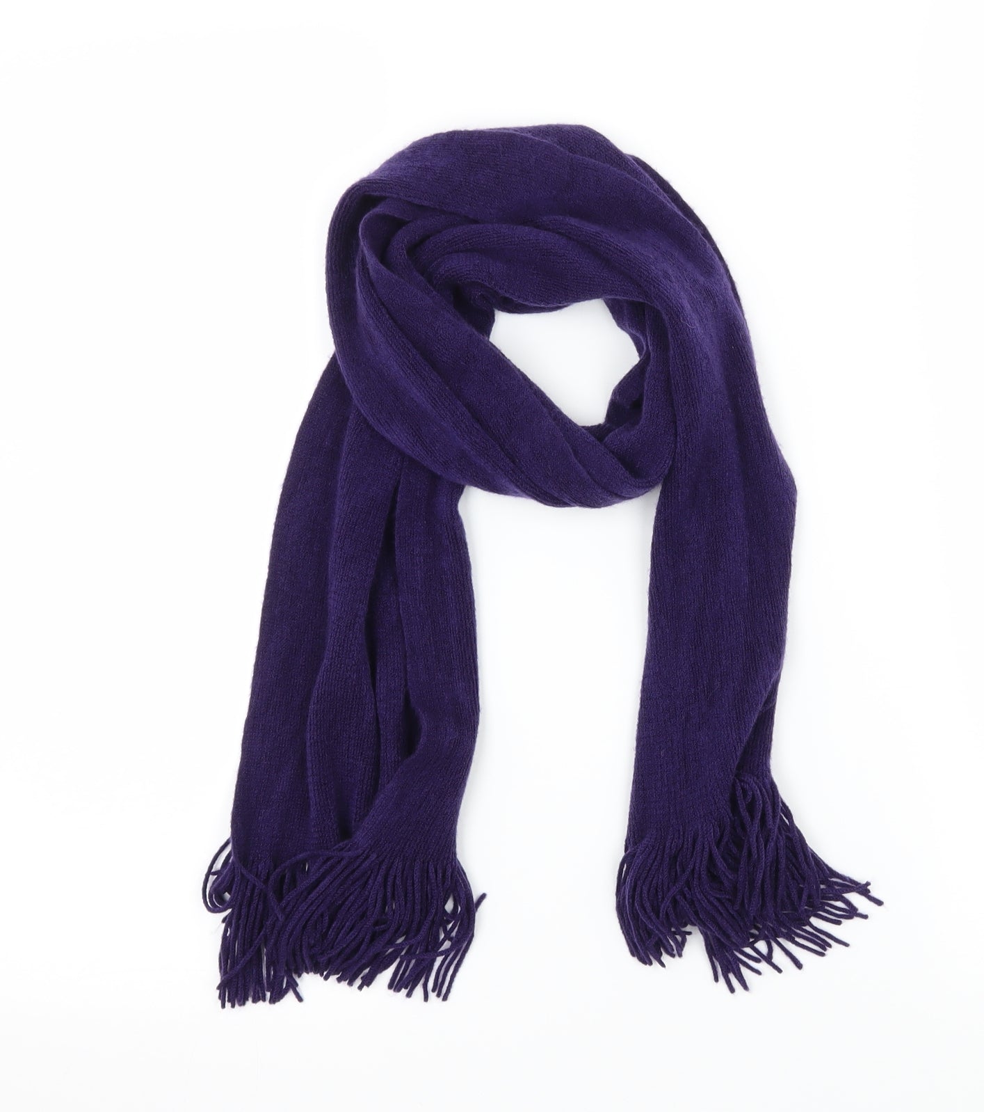 St Michael Womens Purple Knit Scarf