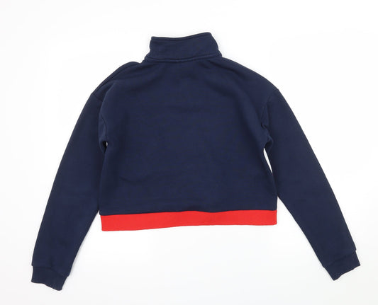 Hersey Girls Blue Jersey Pullover Sweatshirt Size 13-14 Years - Hersey