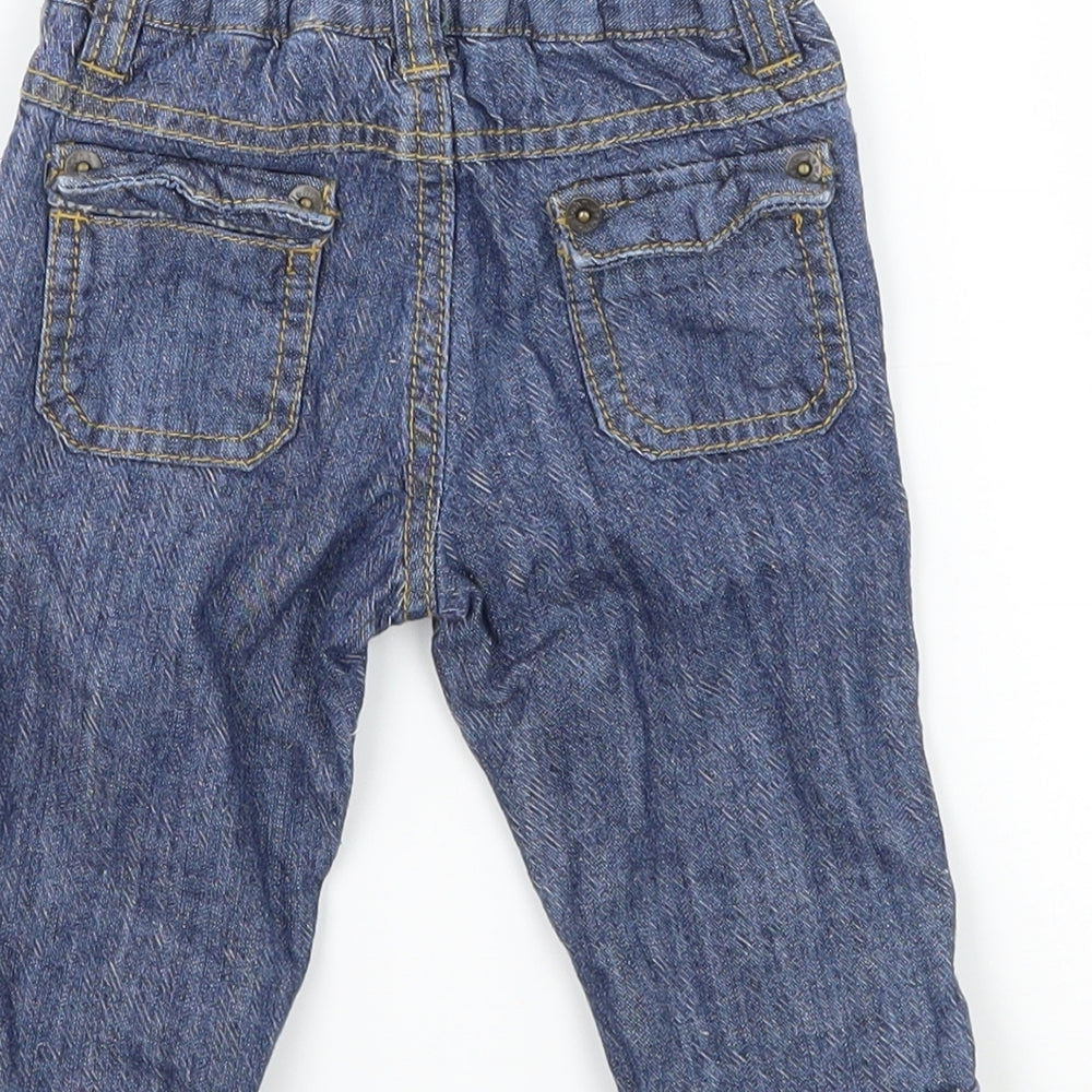 John Lewis Boys Blue Denim Capri Jeans Size 0-3 Months