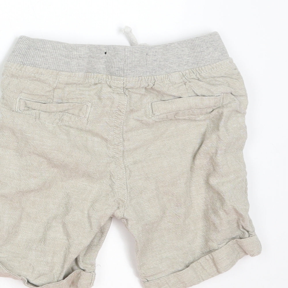 Denim & Co. Boys Beige Cropped Trousers Size 18-24 Months - shorts