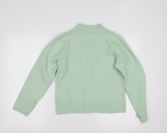 AMARANTO Womens Green Pullover Jumper Size 16