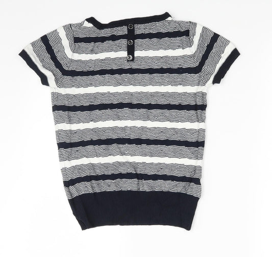 Principles Womens Multicoloured Striped Pullover Jumper Size 8