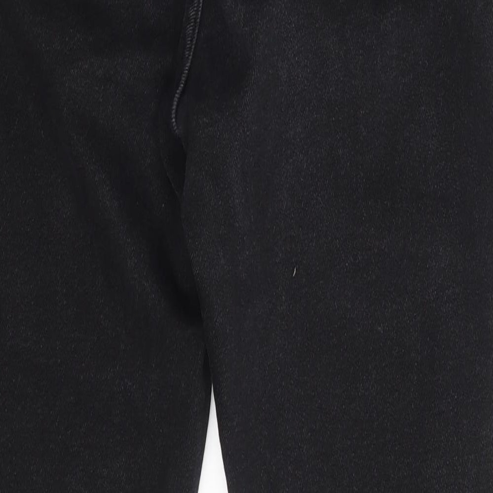 Denim & Co. Womens Black Denim Skinny Jeans Size 14 L26 in