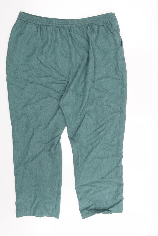 Preworn Womens Green Trousers One Size L24 in