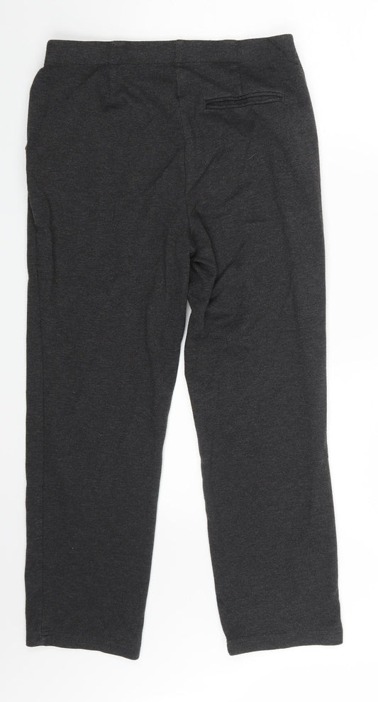 M&S Womens Grey Trousers Size 14 L25 in