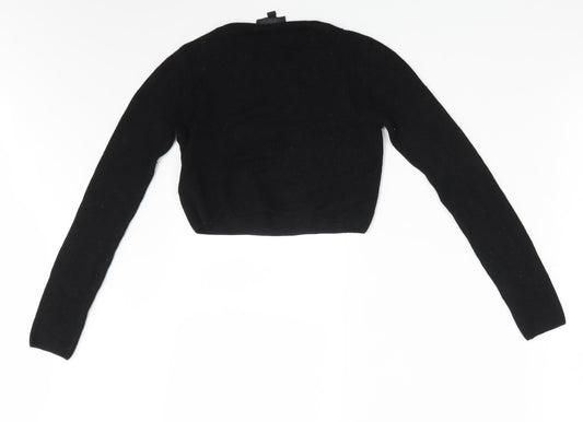 Topshop Womens Black Pullover Jumper Size 8