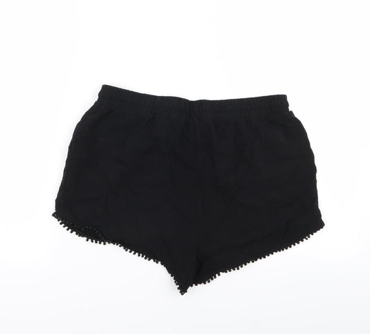 New Look Womens Black Hot Pants Shorts Size 12 - Stretch waistband
