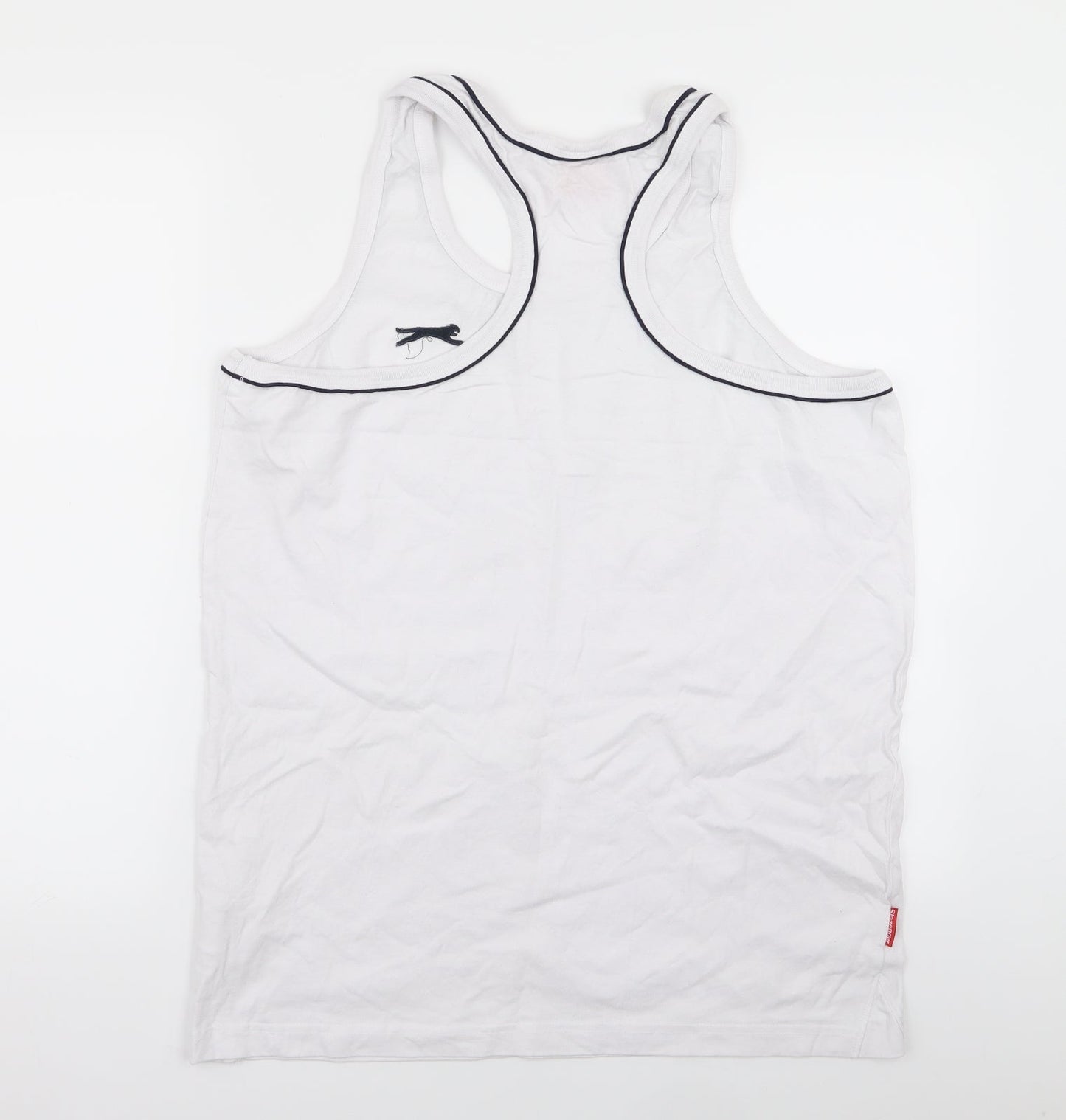 Slazenger Mens White T-Shirt Size L - tank top