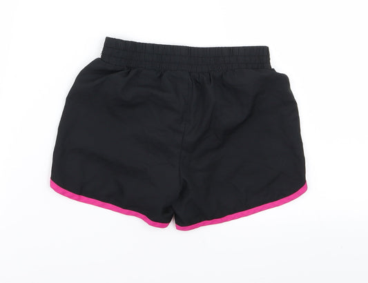 Asda George Girls Black Hot Pants Shorts Size 6-7 Years