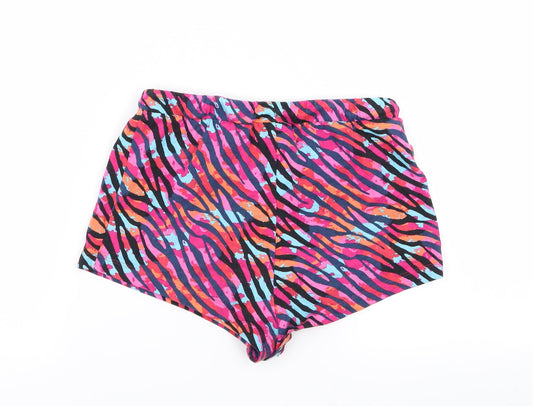 NEXT Girls Multicoloured Striped Hot Pants Shorts Size 10 Years