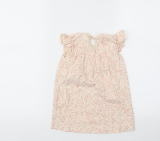 George Girls Pink Floral Fit & Flare Size 12-18 Months
