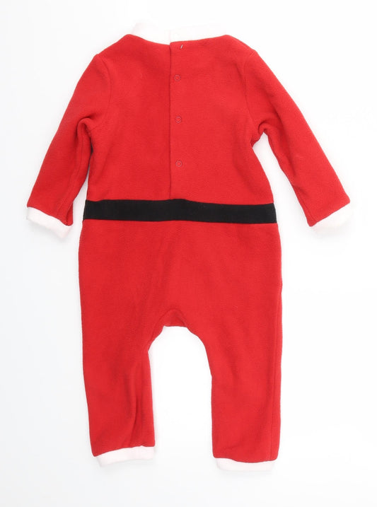 H&M Girls Red Babygrow One-Piece Size 9-12 Months