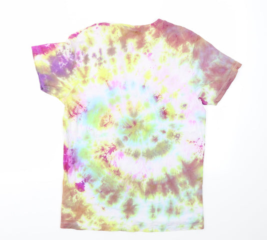 JEFF &CO Mens Multicoloured Colourblock T-Shirt Size S