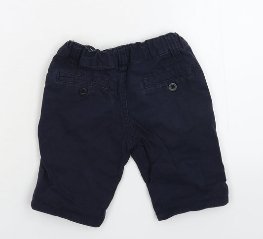 Denim & Co. Boys Blue Chino Shorts Size 3-4 Years