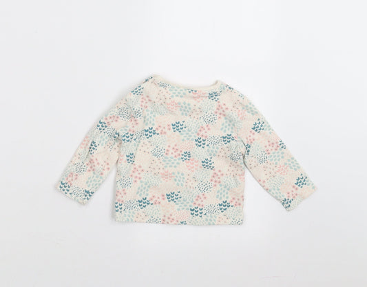 Mini Club Girls Multicoloured Floral Basic T-Shirt Size 6-9 Months
