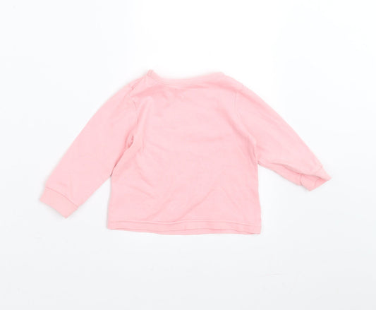 Dylan George Girls Pink Basic T-Shirt Size 6-9 Months - smile