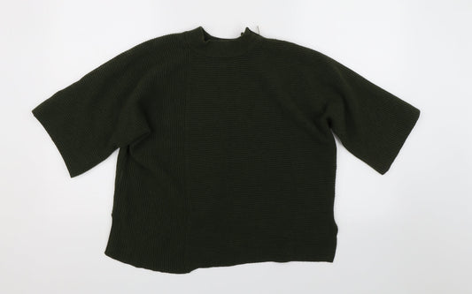 River Island Womens Green Striped Pullover Jumper Size S