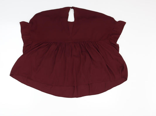 ASOS Womens Purple Basic Blouse Size 14