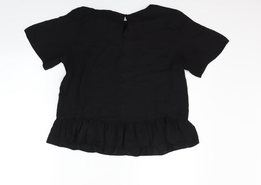 ASOS Womens Black Basic Blouse Size 14 - washable marks