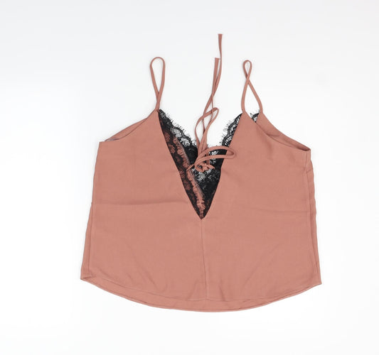 ASOS Womens Gold Basic Tank Size 12