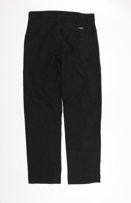 Workwear Womens Black Trousers Size 32 in L31.5 in